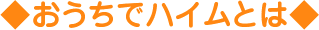 おうちでハイムとは